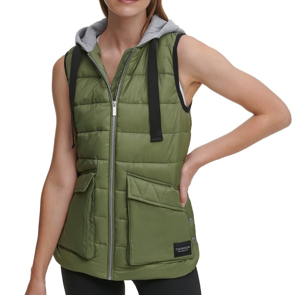 Calvin Klein Performance Hooded Puffer Vest